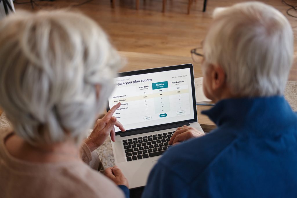 North Carolina Medicare member reviewing plan options during the Annual Enrollment Period with a licensed agent